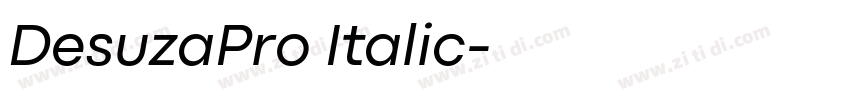 DesuzaPro Italic字体转换